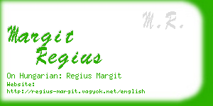 margit regius business card